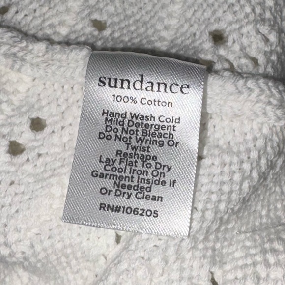 Sundance Living Ravina Sweater Shell Sleeveless Open Knit - Picture 5 of 6